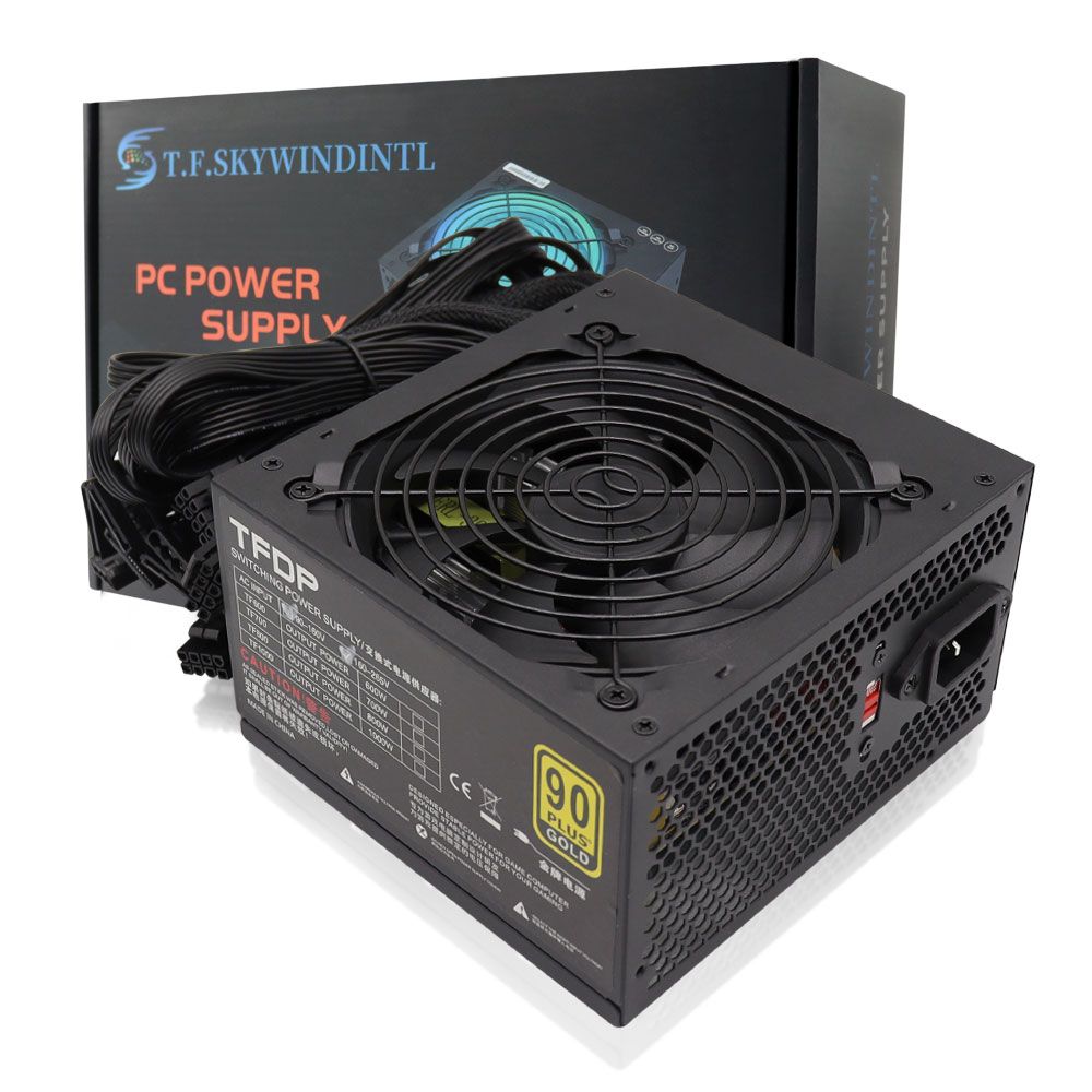 T.F.SKYWINDINTL-Bloc d'alimentation 800W pour PC Gamer,PSU ATX,source d'alimentation 80plus