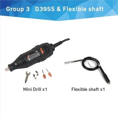 Mini perceuse électrique 130W,graveur électrique pour Dremel 30000 4000,pliable,vitesse variable,outils à distance - Type Drill with Shaft #A