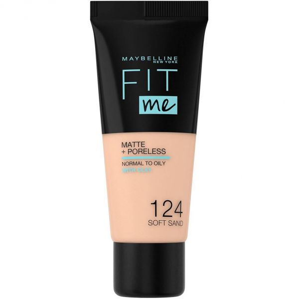 Maybelline New York Maybelline New York Fond De Teint Fit Me Matte & Poreless 124 Soft Sand