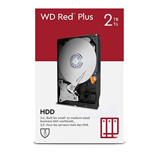 WD Red Plus WDBAVV0020HNC - Disque dur - 2 To - interne - 3.5 - SATA 6Gb/s