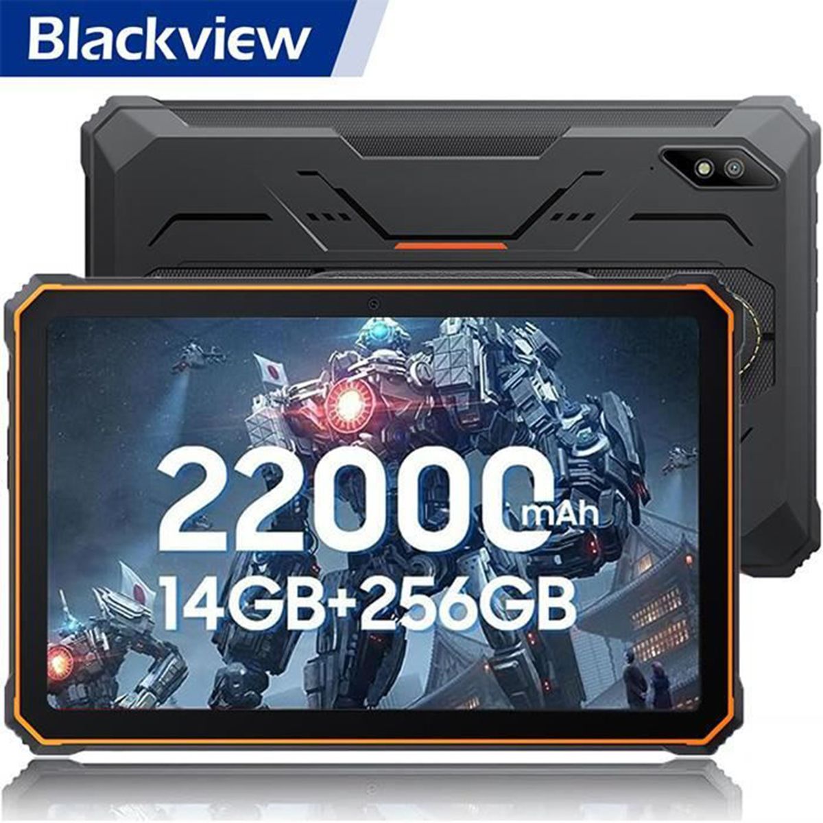 Tablette Tactile Incassable Blackview Active 8 Pro 10.36 2.4K FHD+ + SD 22000mAh G99 48MP+16MP Android 13 NFC - vue 2