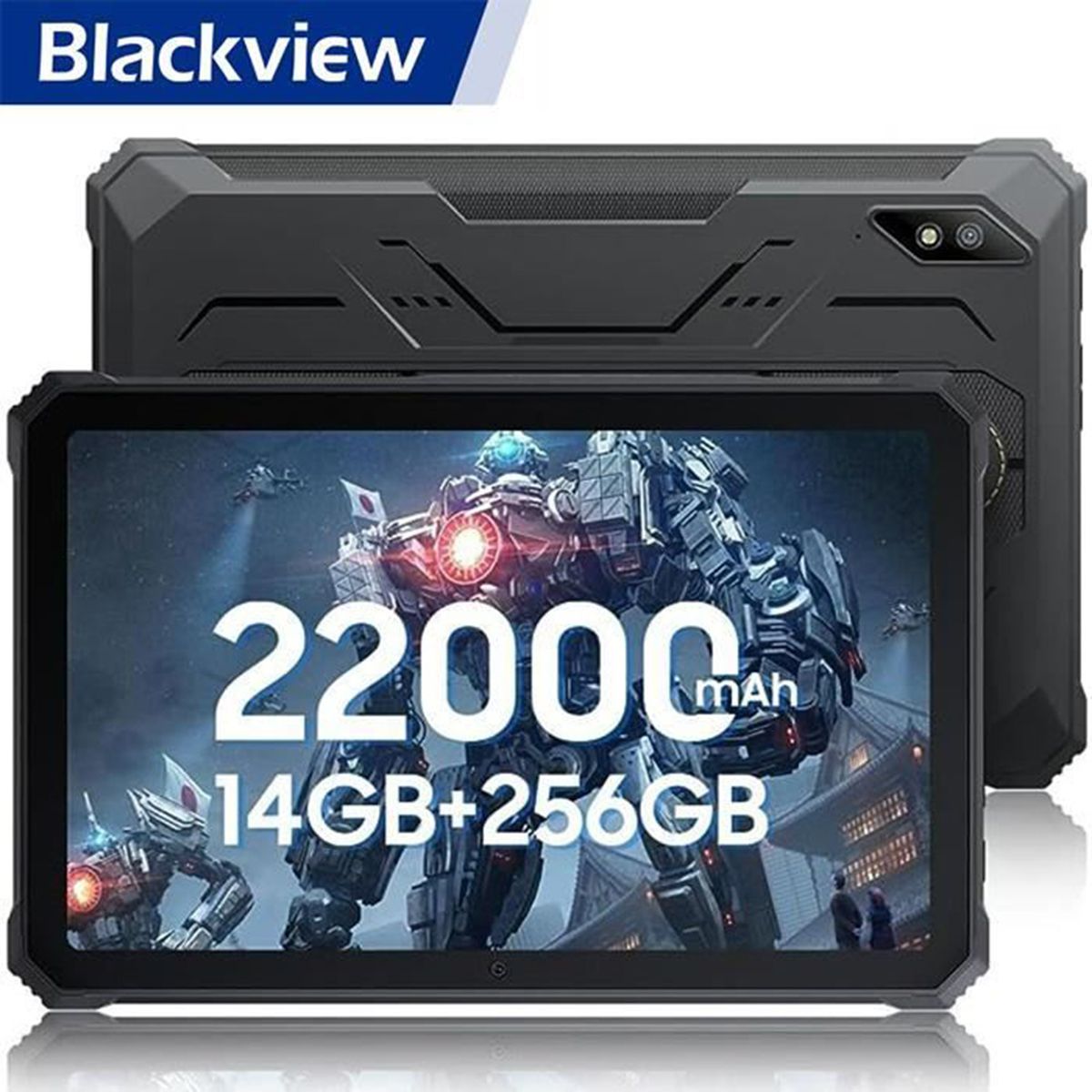 Tablette Tactile Incassable Blackview Active 8 Pro 10.36 2.4K FHD+ + SD 22000mAh G99 48MP+16MP Android 13 NFC