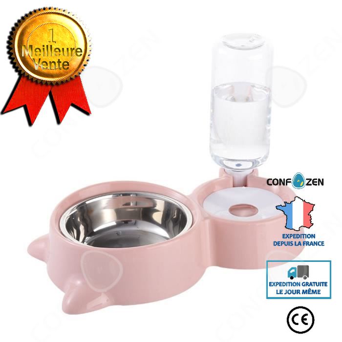 Amovible Chat De Compagnie Coin Gamelle Pour Chien Distributeur D'eau En Plastique Bol À Boire Animaux Fournitures A