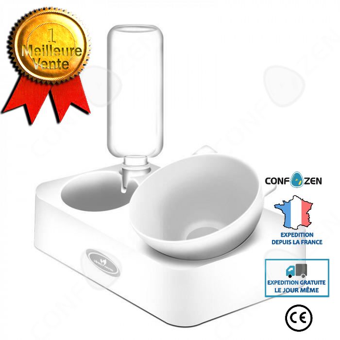 Meilleurs prix pour Version Blanc - L - Bol Pour Chien Chat Bouteille D'eau Mangeoire Automatique Animaux Buveur Chats Distributeur Gamelle