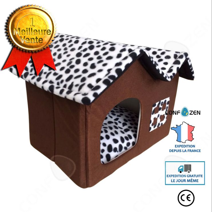 Meilleurs prix pour Chenil Pour Chien Chenil Pour Chien Quatre Saisons Amovible Et Lavable Teddy Automne Et Hiver Niche Pour Chien Chenil Double