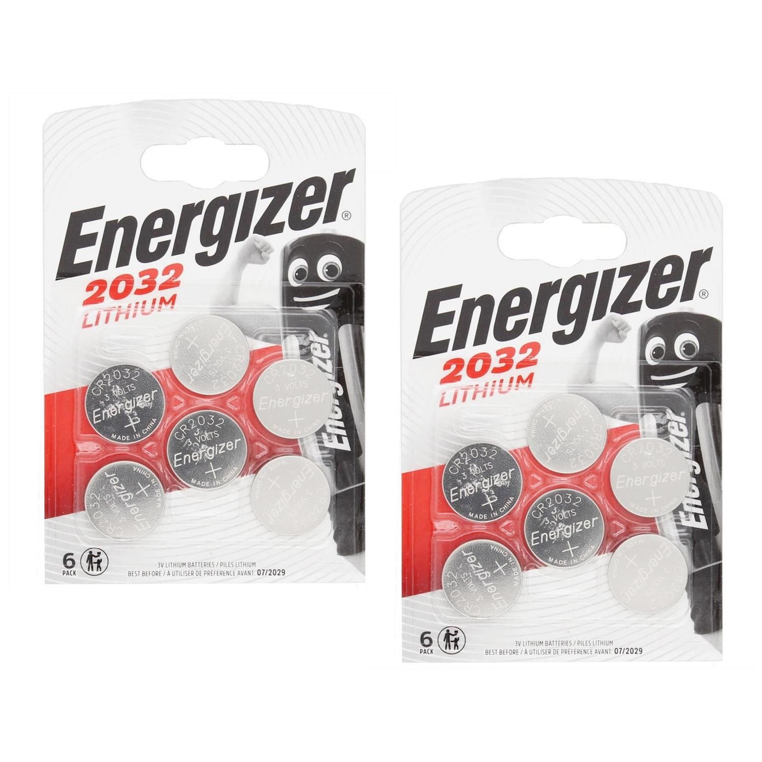 ENERGIZER Lot de 3 x 6 piles bouton Lithium CR2032 3V - vue 2