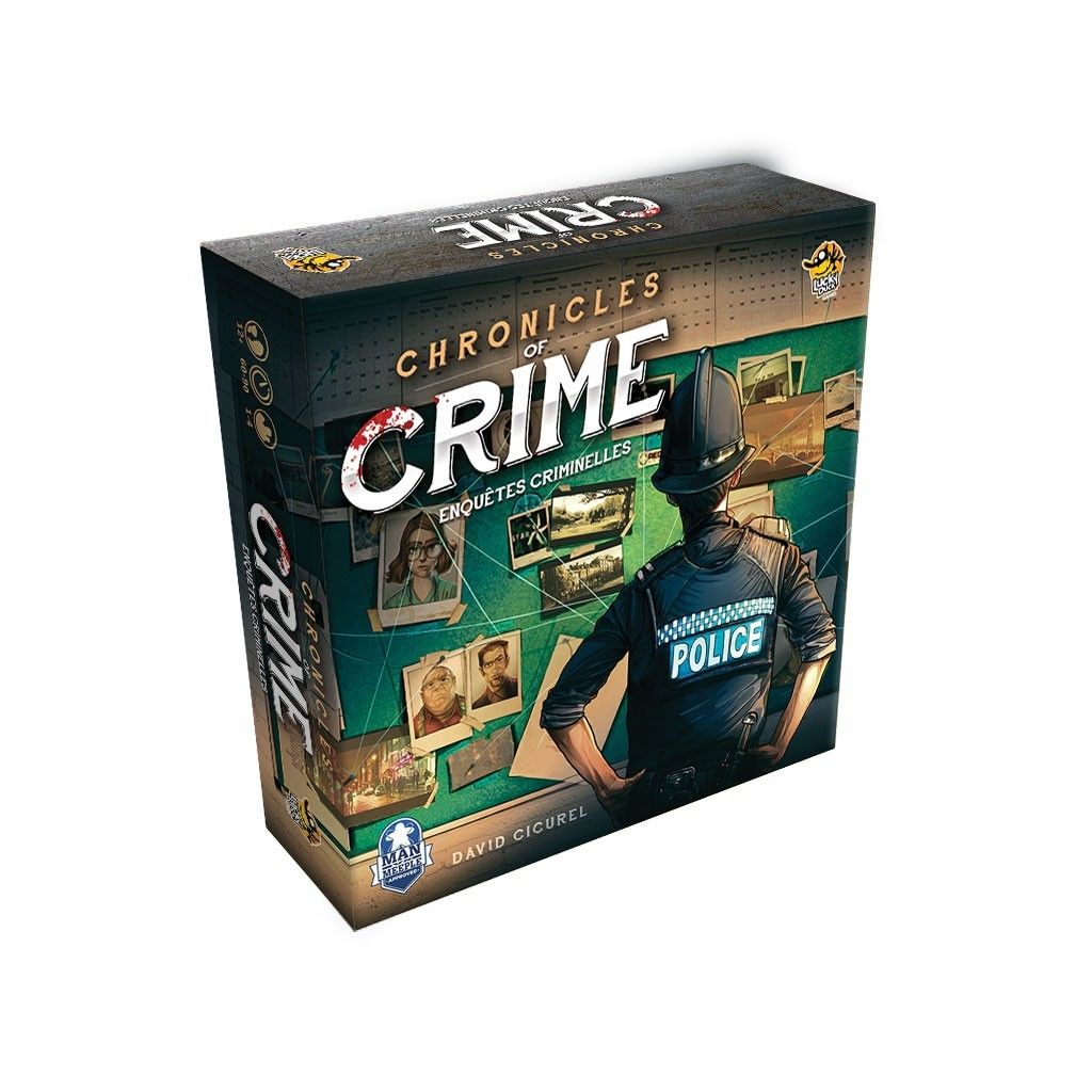 Jeu d'enquête et de coopération Lucky Duck Games Chronicles of Crime Enquêtes Criminelles - vue 2