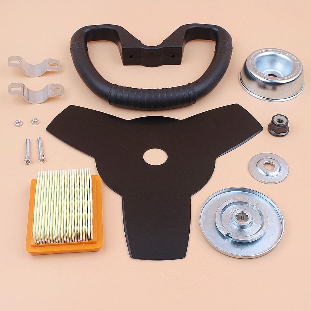 Kit de remplacement de tête d'engrenage, filtre à Air de lame de guidon de tondeuse pour Stihl FS120 FS200 FS250 débroussailleuse strmer