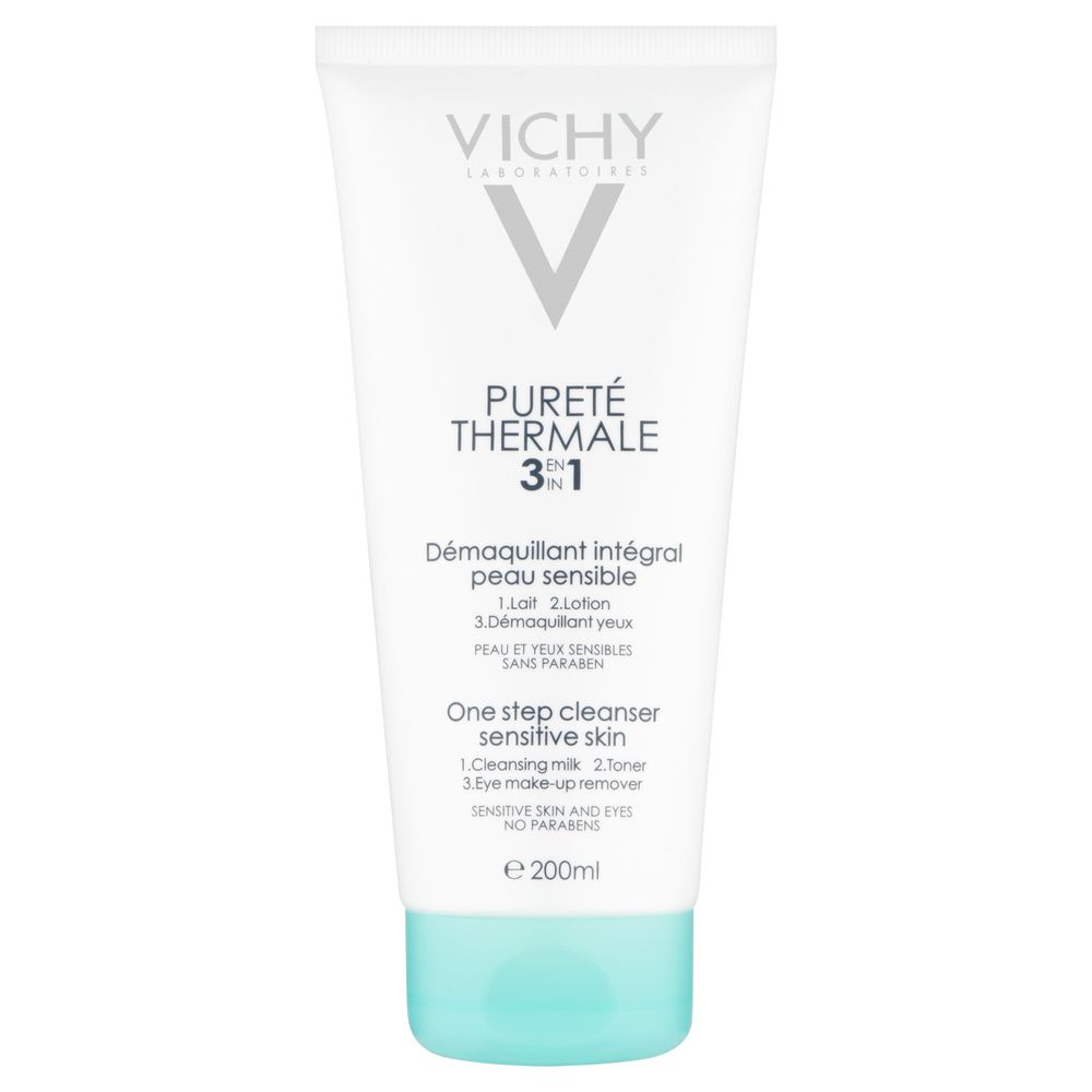 Pureté Thermale Démaquillant Intégral Peaux Sensibles 3en1 200 Ml Vichy Lait Nettoyant
