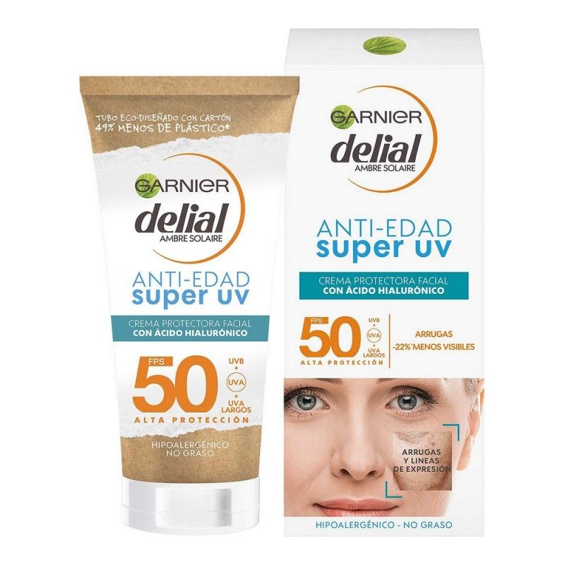 Super Uv Anti Edad Crema Facial Spf50 Garnier Garnier Créme Solaire