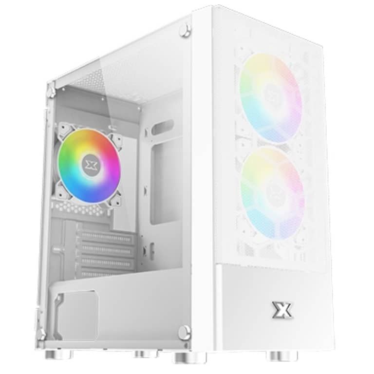 XIGMATEK Oreo Arctic MT micro ATX panneau latéral fenêtré verre trempé pas d'alimentation ATX / PS2 USBAudio