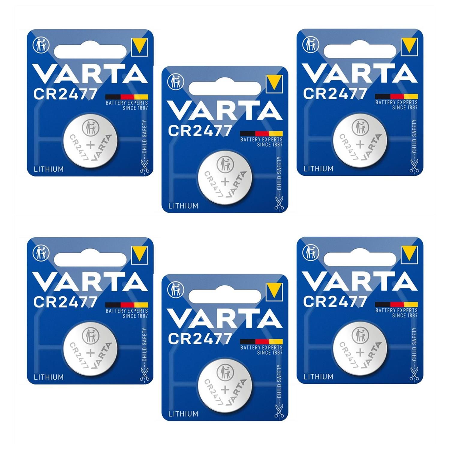 VARTA Lot de 3 Professionals Electronics CR2477 6477 lithium button cell 3 V - vue 2