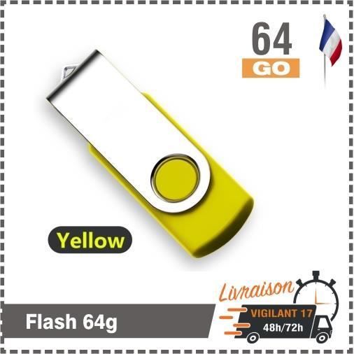 Clé USB à mémoire flash USB Jaune
