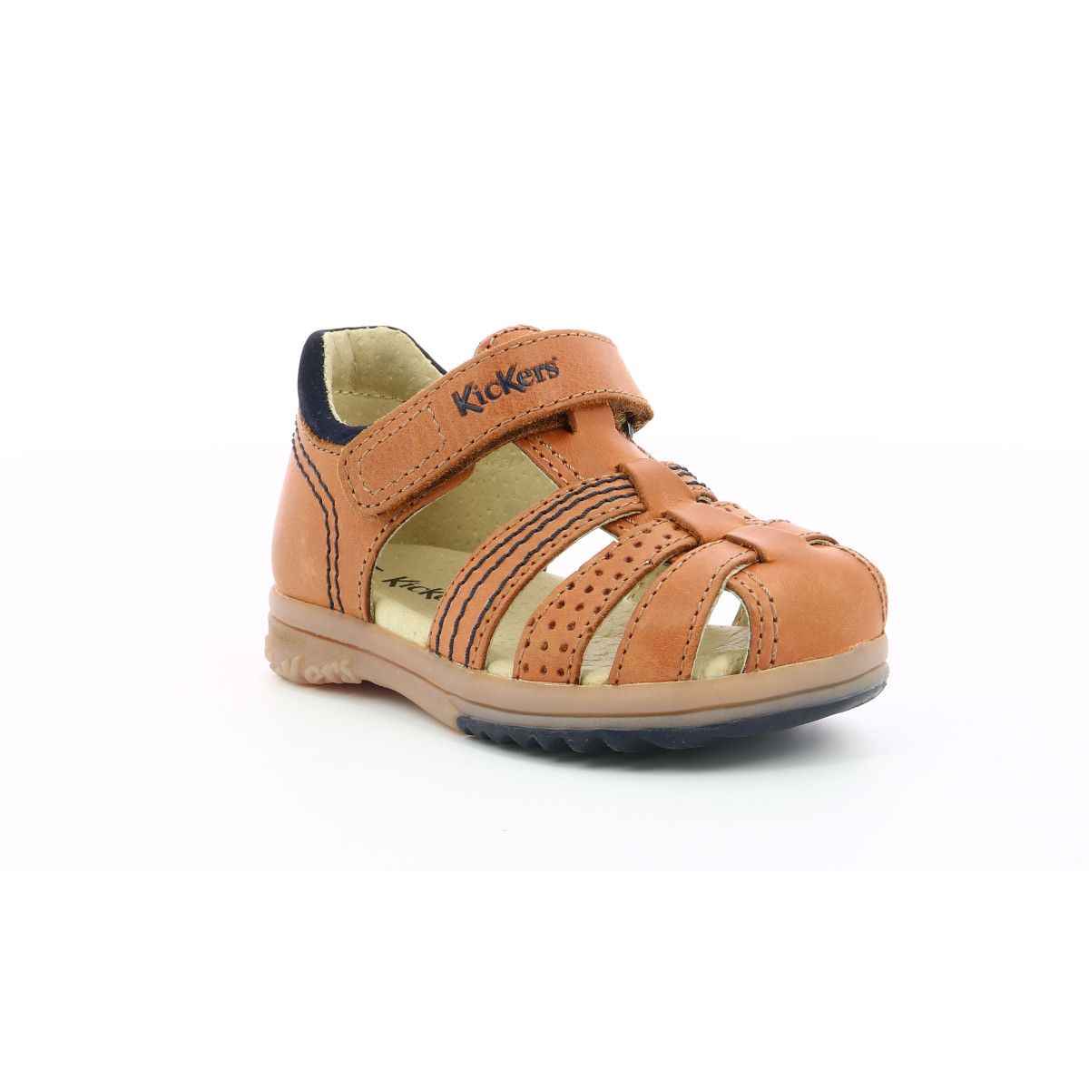 Sandales Kickers Platiback Camel - 26