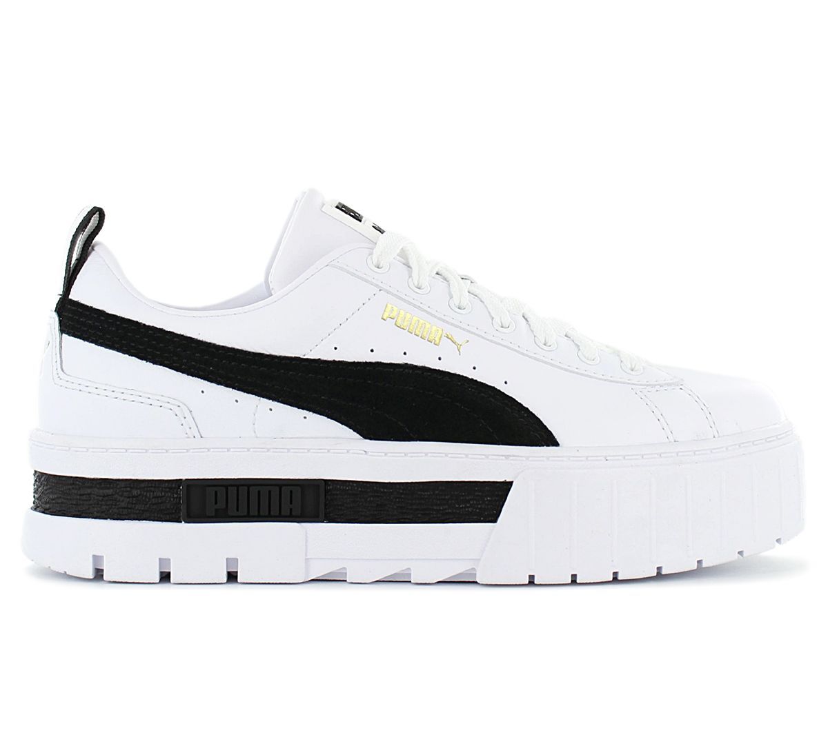 Puma Mayze Leather - Femmes Plateau Baskets Sneakers Chaussures Cuir Blanc 381983-01 - 40 1/2 Puma Mayze Leather - Femmes Plateau Baskets Sneakers Chaussures Cuir Blanc 381983-01 - 40 1/2