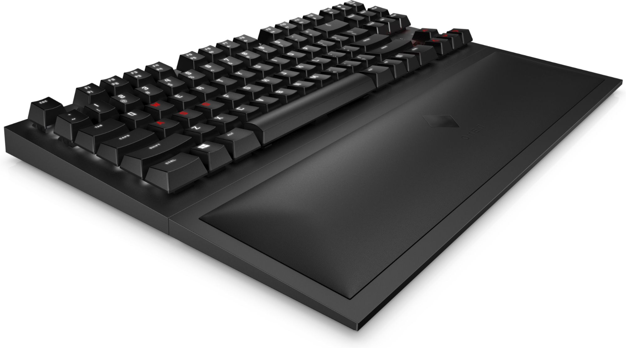 OMEN by HP Spacer Clavier rétro éclairé sans fil 2.4 GHz USB C QWERTY Anglais commutateur : CHERRY MX finition matte
