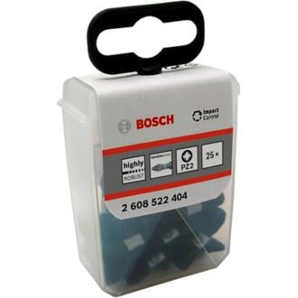 Embout de vissage torsion impact PZ2 25?mm Bosch - 25 pi?ces