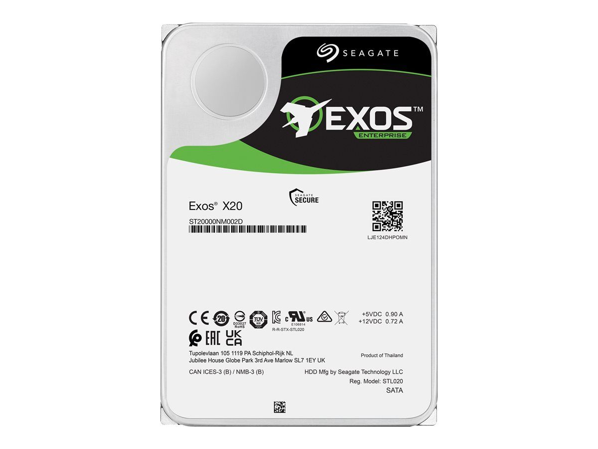 Seagate Enterprise Exos X20 3.5 18000 Go SAS Neuf