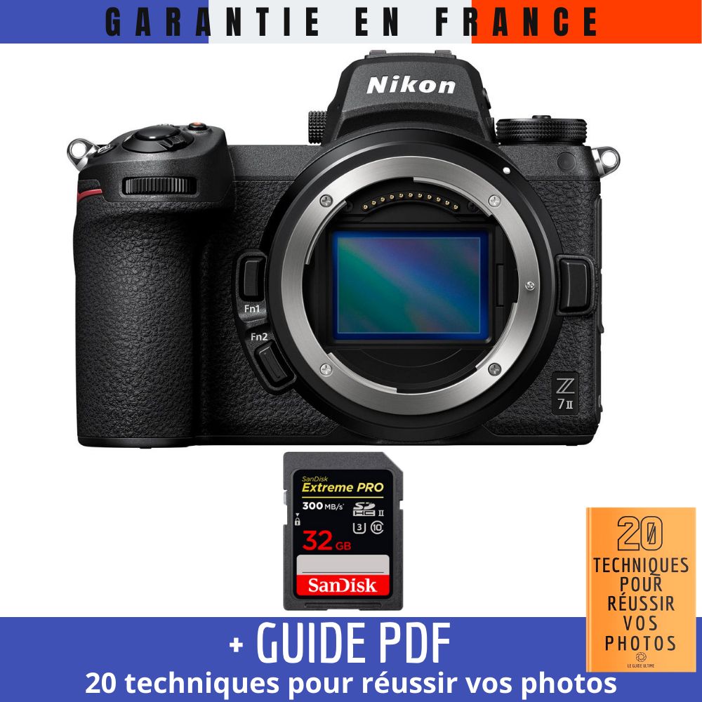 Nikon Z7 II Nu + 1 SanDisk Extreme PRO UHS II SDXC 300 MB/ + Guide PDF 20 TECHNIQUES POUR RÉUSSIR VOS PHOTOS