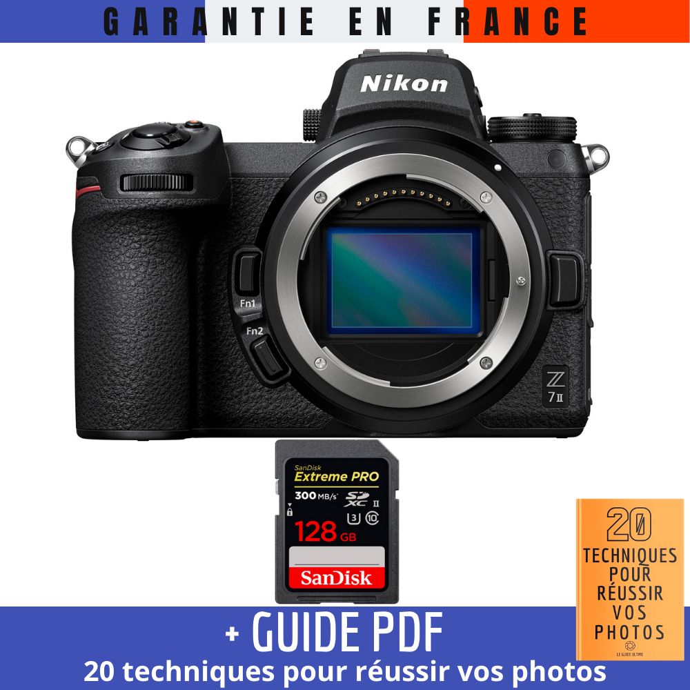 Nikon Z7 II Nu + 1 SanDisk Extreme PRO UHS II SDXC 300 MB/ + Guide PDF 20 TECHNIQUES POUR RÉUSSIR VOS PHOTOS - vue 3