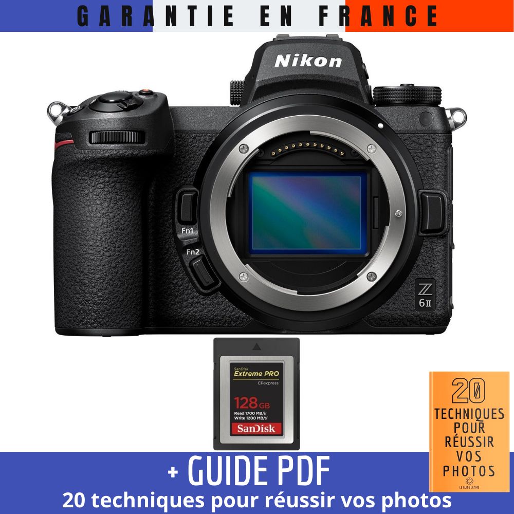 Nikon Z6 II Nu + 1 SanDisk Extreme PRO CFexpress Type B + Guide PDF 20 TECHNIQUES POUR RÉUSSIR VOS PHOTOS