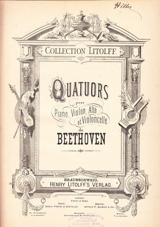 Partition beethoven quatuors d'occasion  