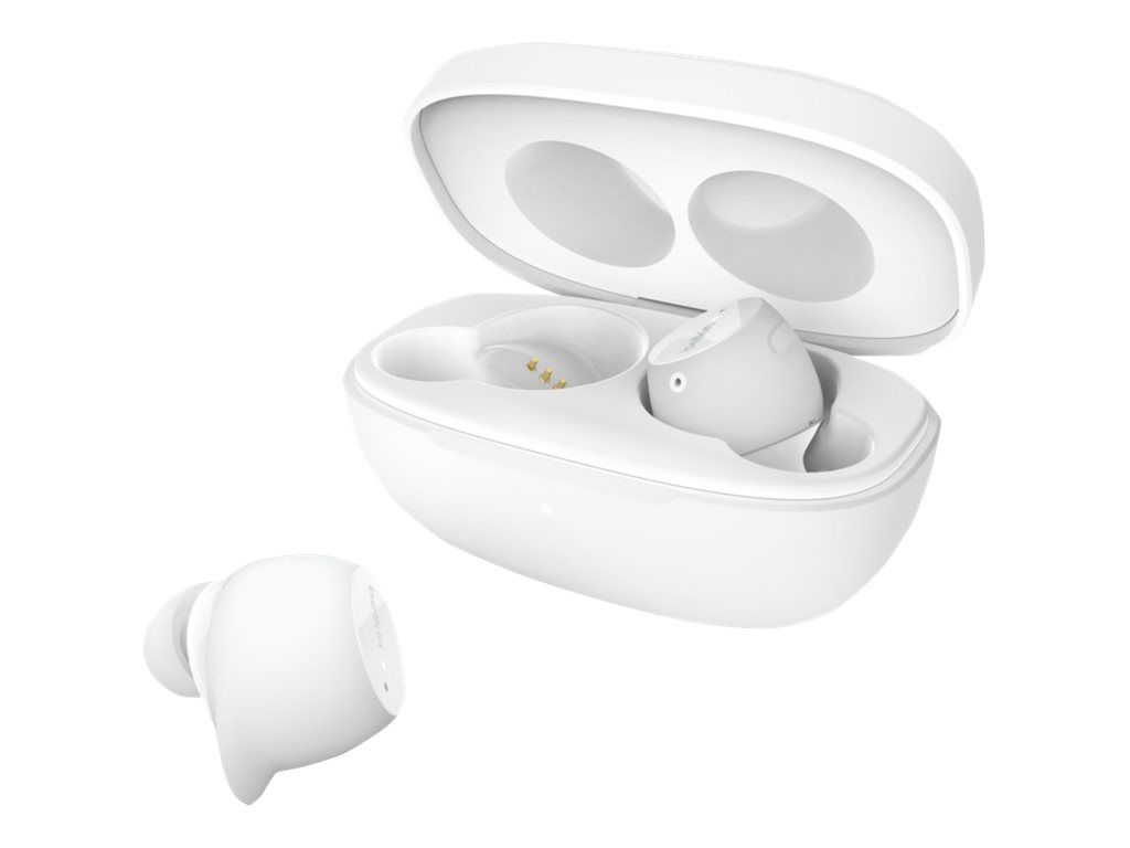 Belkin SoundForm Immerse - Écouteurs sans fil avec micro - intra-auriculaire - Bluetooth - Suppresseur de bruit actif - blanc