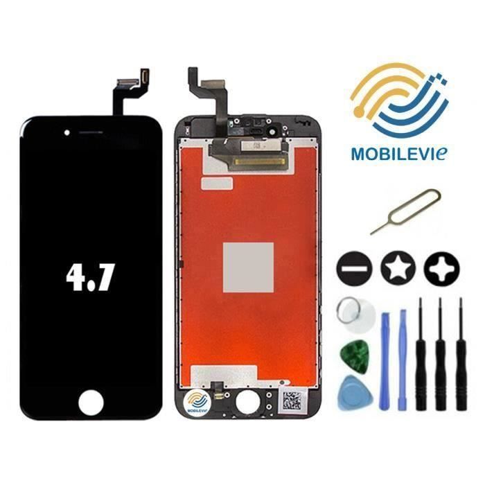 Ecran Iphone 6s Noir Vitre Tactile + Lcd Retina Sur Chassis + Outils A45034