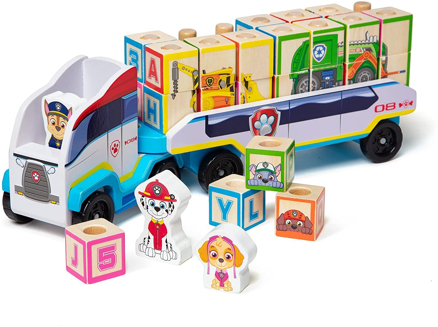 PAW Patrol Camion Alphabet bois