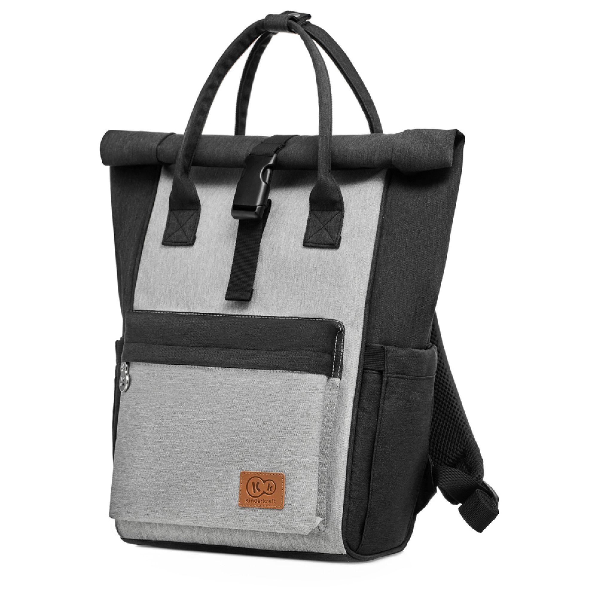 Kinderkraft - Sac À Dos À Langer Moonpack Noir/Gris - Kinderkraft