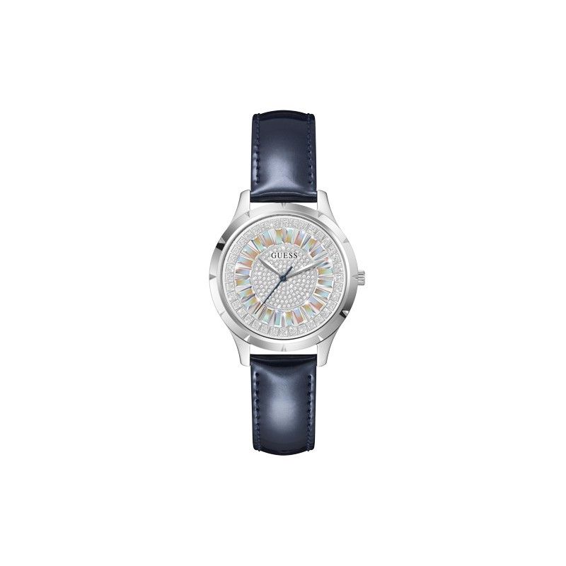 Guess Glamour Montre Femme Acier Cuir Vernis Gw0299l1 - vue 2