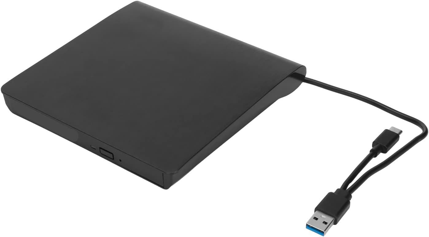 Boîtier de Lecteur DVD Externe, Type A Type C USB3.0 USB2.0 5 Gbps Boîtier de Lecteur Optique pour Ordinateur Portable, Boîtier de Lecteur CD/DVD Externe pour Lecteur DVD RW SATA 12,7 Mm 9,5 Mm