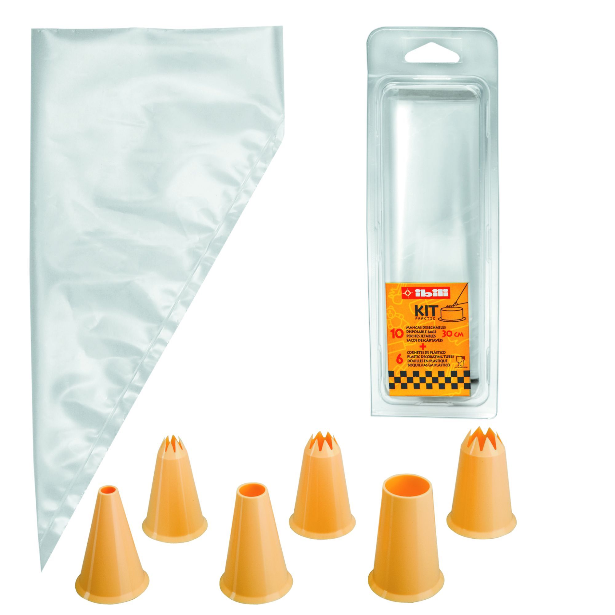 IBILI Kit 10 poches jetables et 10 douilles 30 cm - vue 2