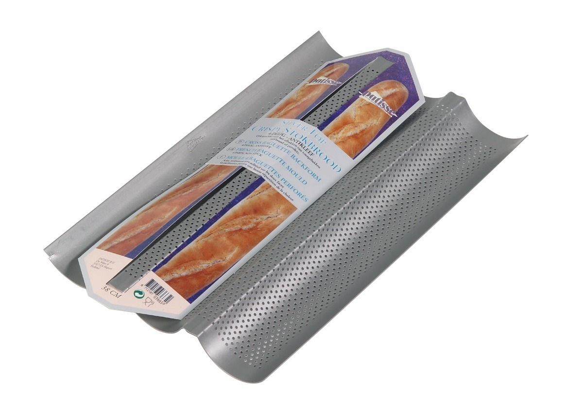 Moule perforé 3 baguettes PATISSE LACOR Aluminium Antiadhésif 38 cm