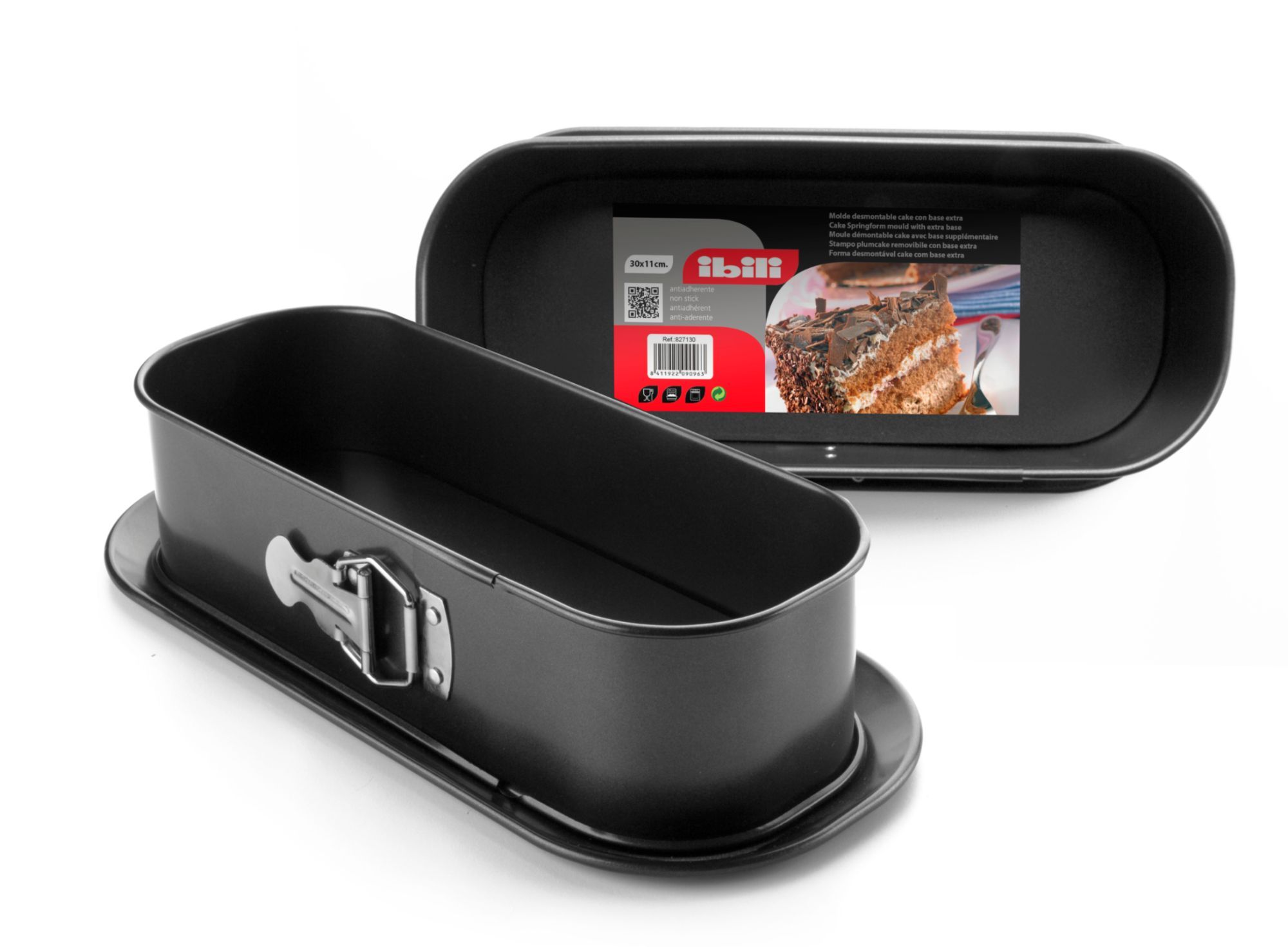 Moule à cake IBILI Moka Base démontable 30 cm - vue 2