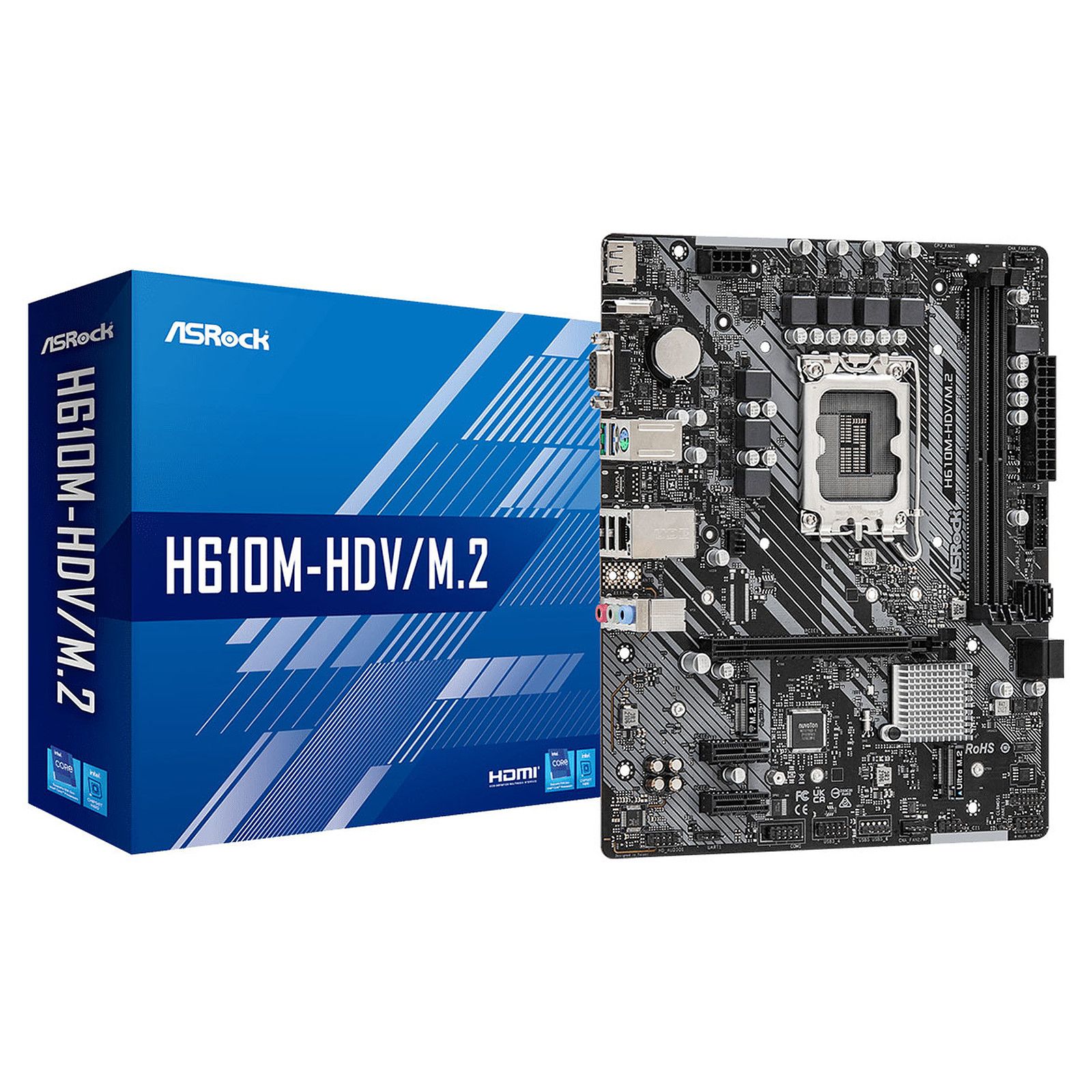 Asrock H610M HDV/ .2 Intel H610 LGA 1700 micro ATX Neuf - vue 4