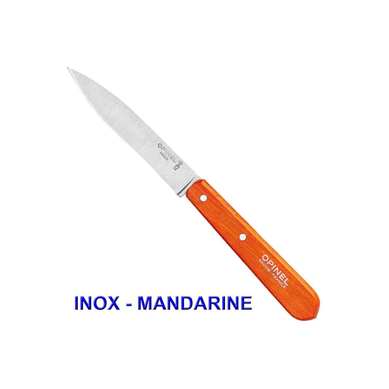 Opinel Couteau D'office N°112 Lame Lisse Inox Ou CarboneCouleur Au Choix - vue 3