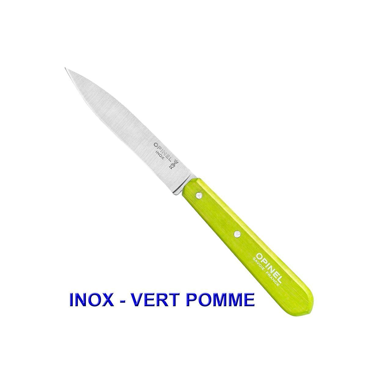 Opinel Couteau D'office N°112 Lame Lisse Inox Ou CarboneCouleur Au Choix - vue 2