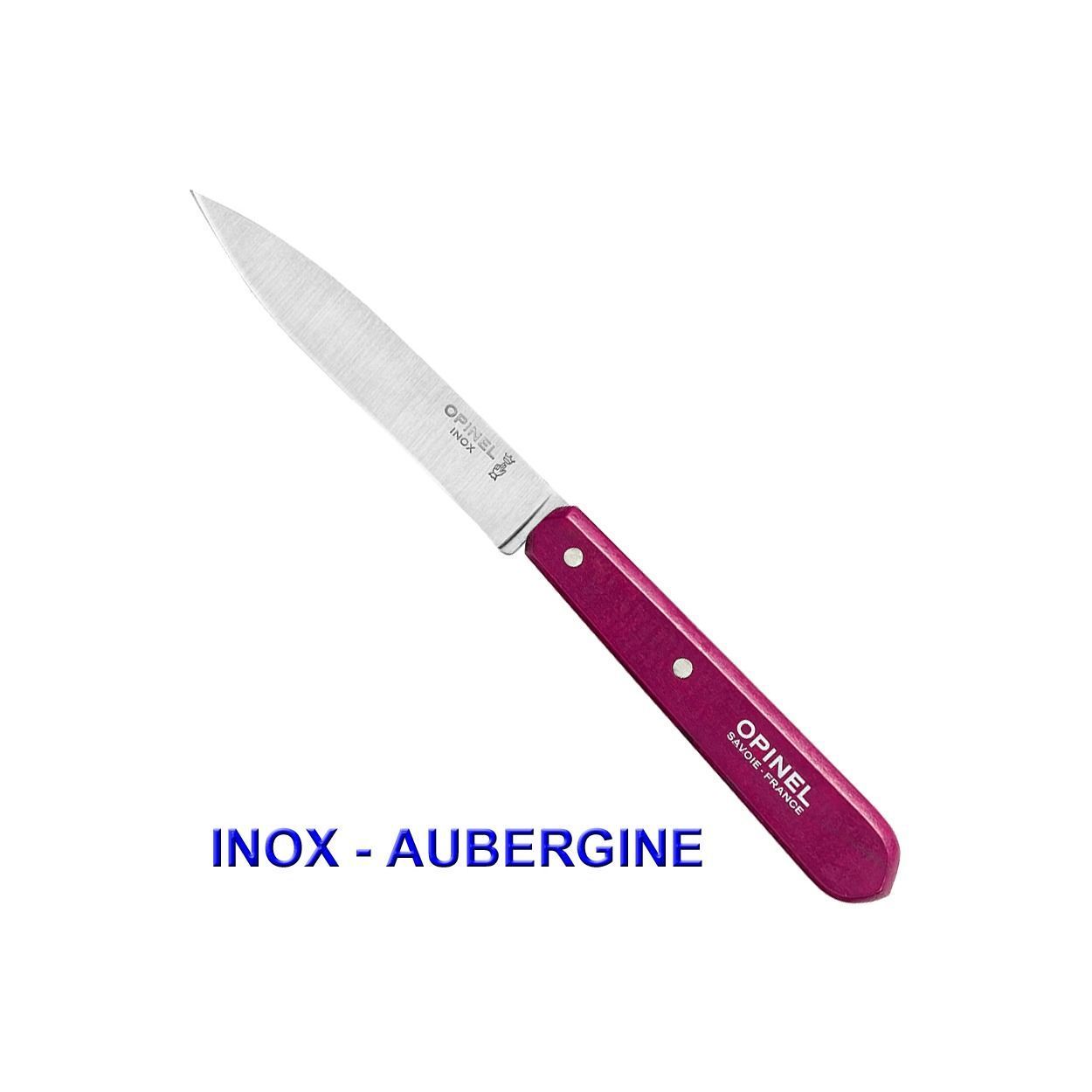 Opinel Couteau D'office N°112 Lame Lisse Inox Ou CarboneCouleur Au Choix - vue 6
