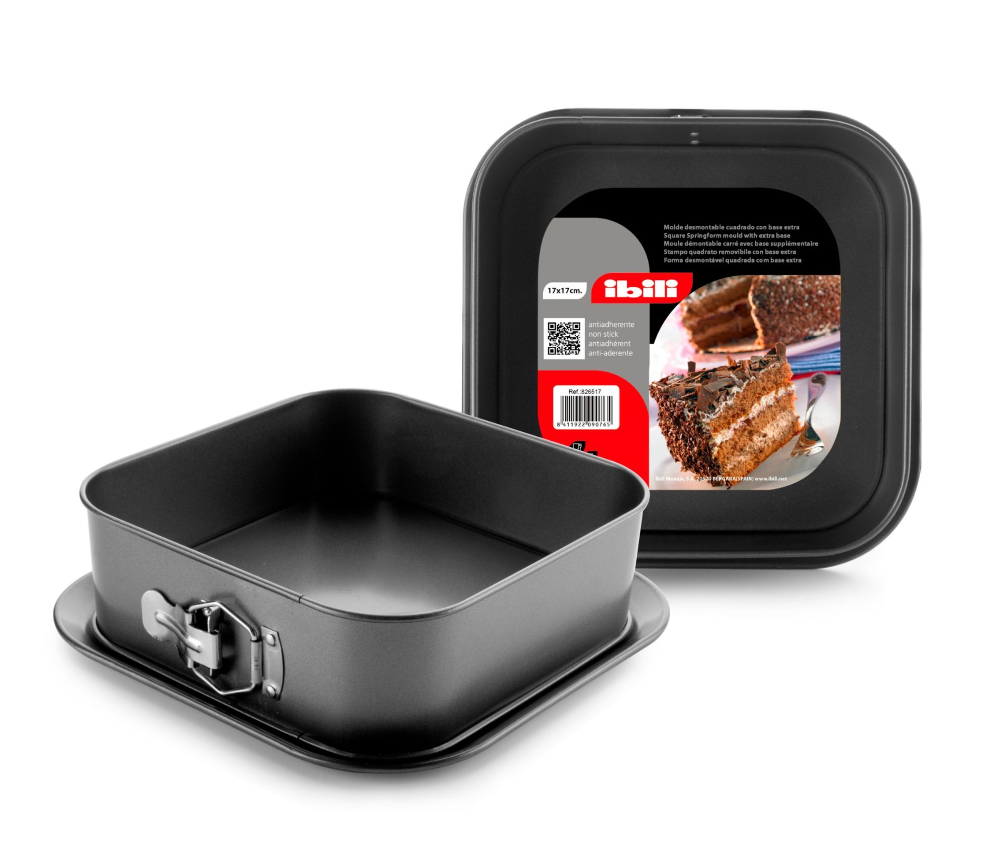 Moule carré démontable IBILI Moka 24 x 24 cm - vue 2