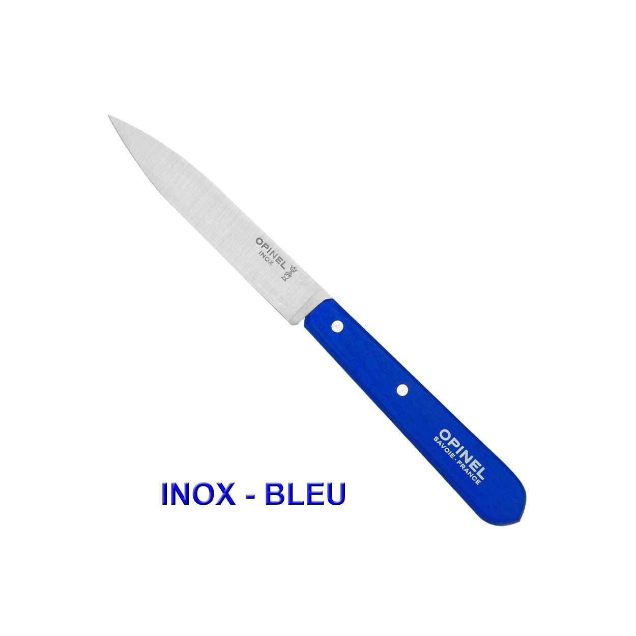 Opinel Couteau D'office N°112 Lame Lisse Inox Ou CarboneCouleur Au Choix