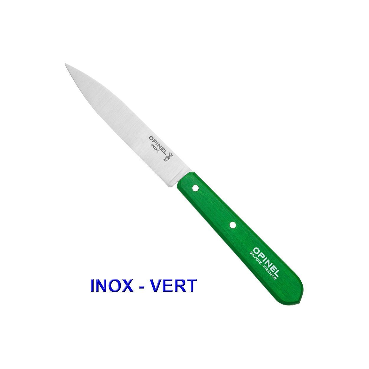 Opinel Couteau D'office N°112 Lame Lisse Inox Ou CarboneCouleur Au Choix - vue 4
