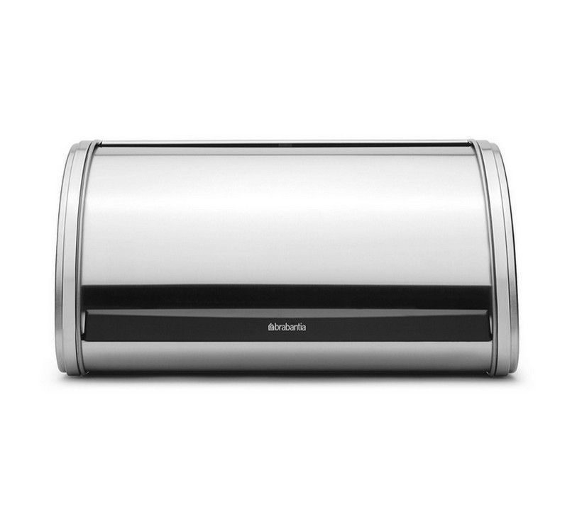 BRABANTIA Boîte à pain avec couvercle coulissant Médium Matt Steel - vue 2