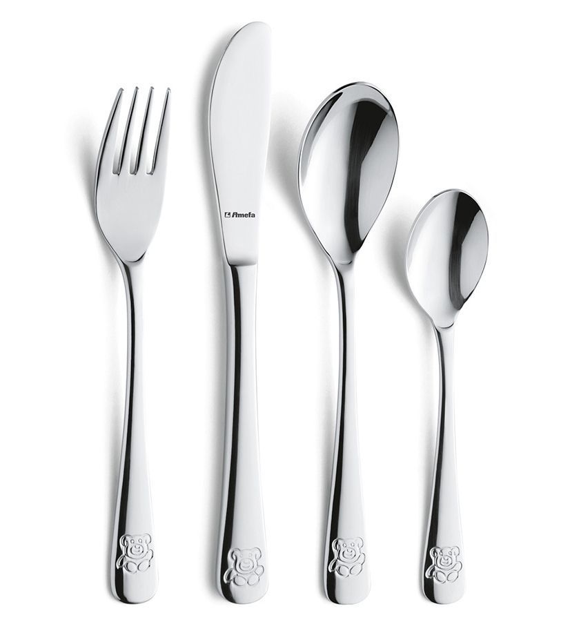 Ourson 2 Service 4 couverts enfants - vue 2