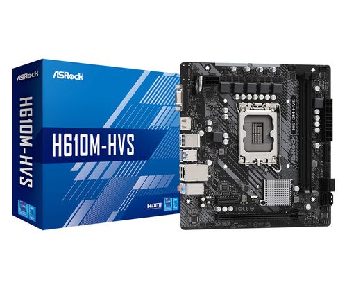 Asrock H610M HVS Intel H610 LGA 1700 micro ATX - vue 4