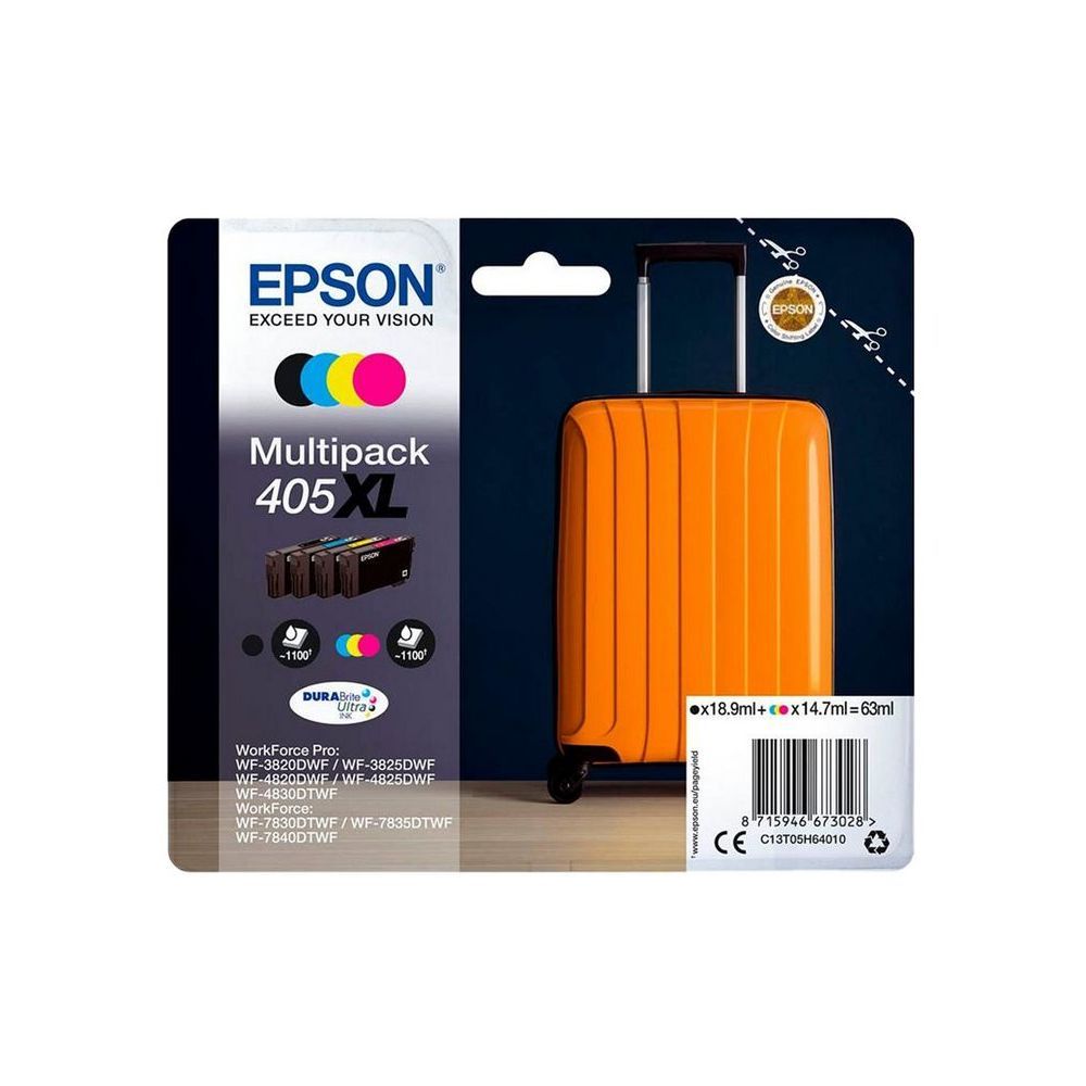 Cartouche d'encre Pack 405 Valise 4 couleurs - vue 6