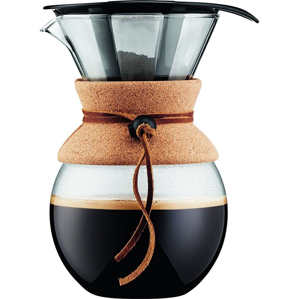 BODUM Cafetière 4 tasses / 0.5 Liège & Cuir Pour Over - vue 4