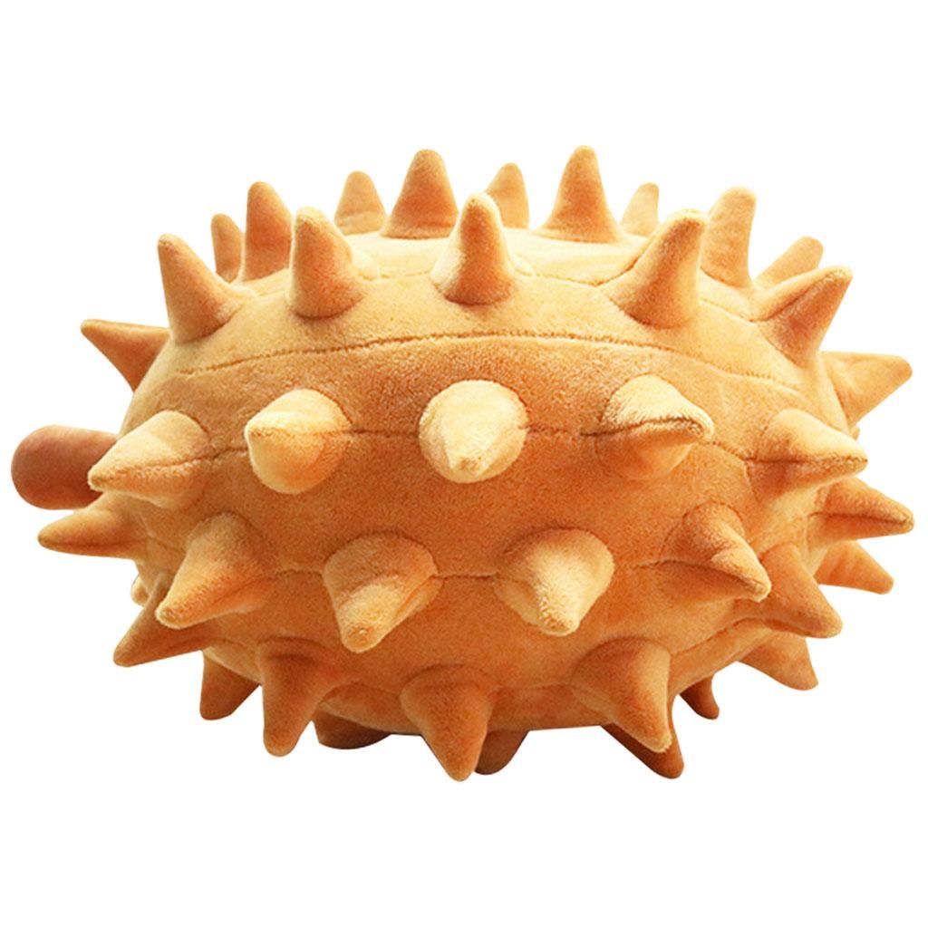  - Jouet De Fruits Durio En Peluche Câlin, Beaux Jouets En Peluche De Fruits Adorables Enfants Dorment Étreignant Cadeau D'oreiller Pour Fille Et Enfants 23cm Jaune