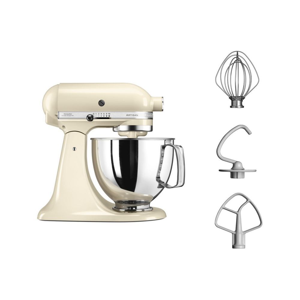 KITCHENAID Robot pâtissier Crème Artisan 5KSM125EAC