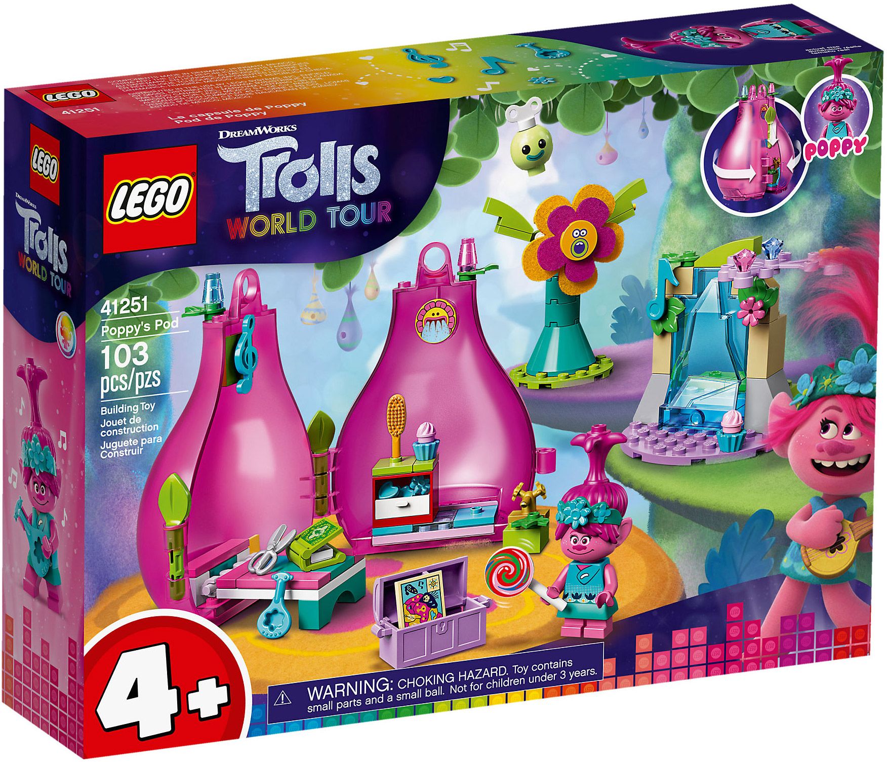 Lego Trolls World Tour - La Capsule De Poppy - 41251